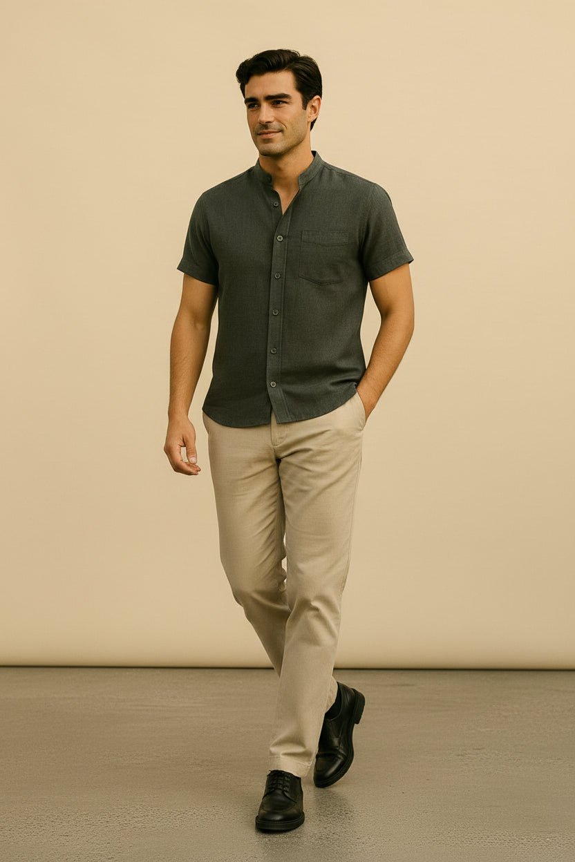 linen shirt beaumont grey linen shirt beaumont grey