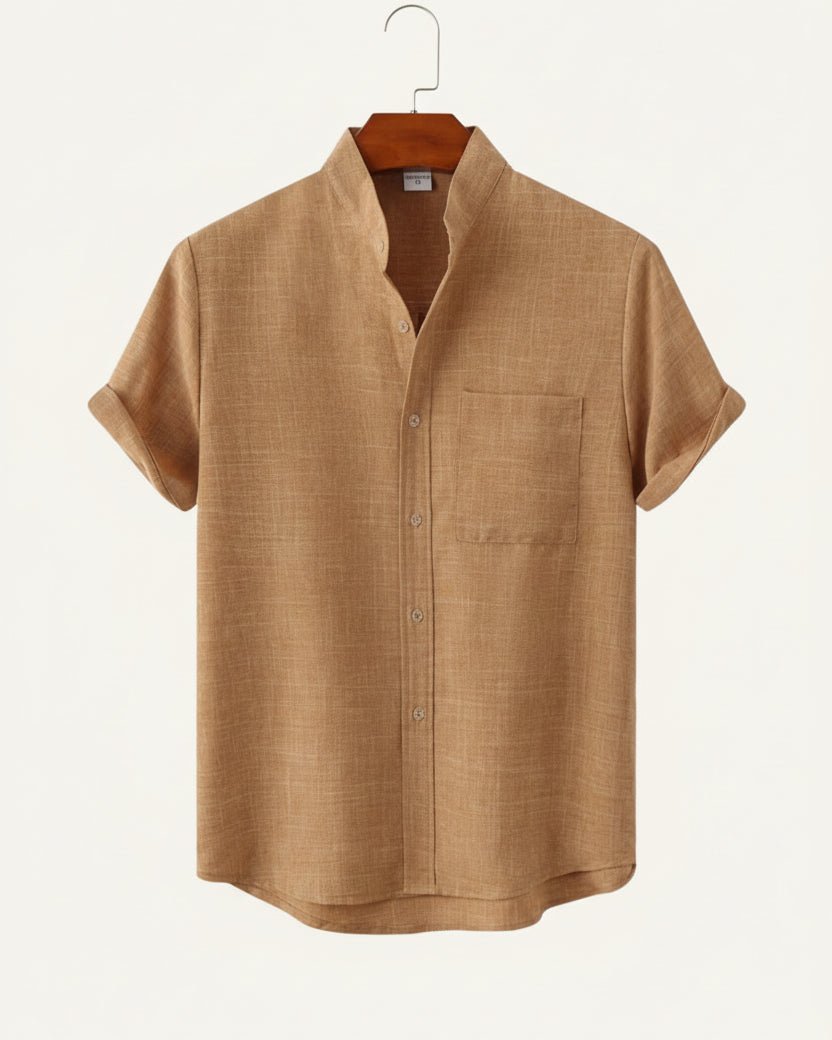 linen shirt beaumont light brown linen shirt beaumont light brown