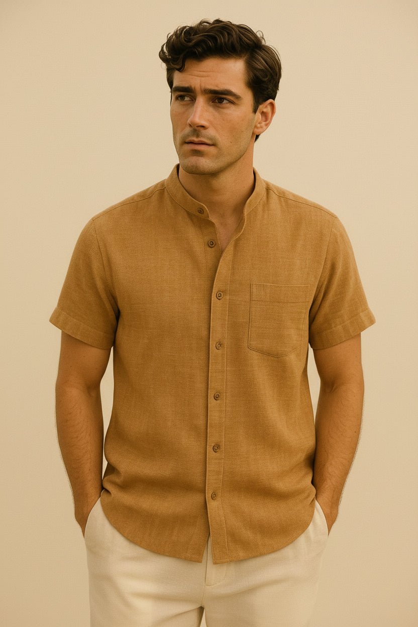 linen shirt beaumont light brown 2 linen shirt beaumont light brown 2