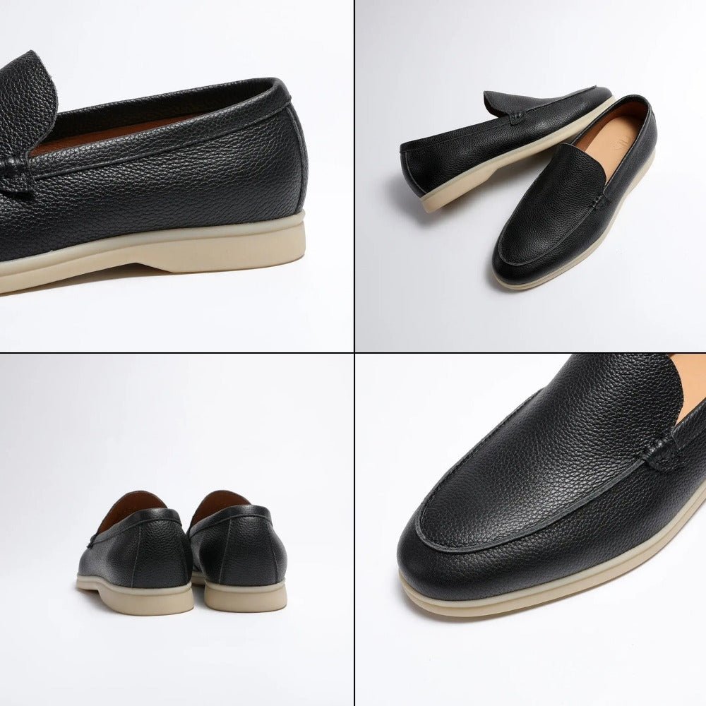 loafer masculino de couro de vaca pelleni preto 2 loafer masculino de couro de vaca pelleni preto 2