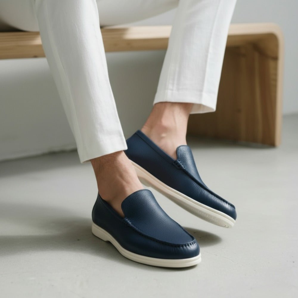 loafer masculino de couro de vaca pelleni verde 3 loafer masculino de couro de vaca pelleni verde 3