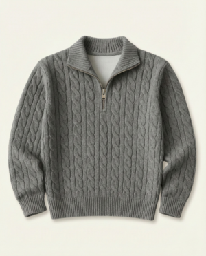 men shighcollarhalf zipsweaterfontainesanvalier 2