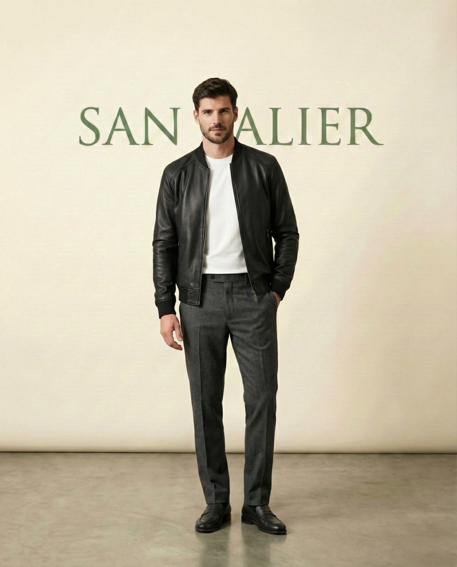 men s leather jacket gran nero san valier 3 1 men s leather jacket gran nero san valier 3 1