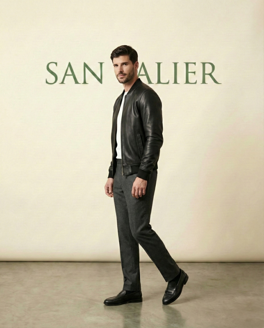men s leather jacket gran nero san valier 6 men s leather jacket gran nero san valier 6