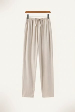men s slim fit linen trousers milford beige