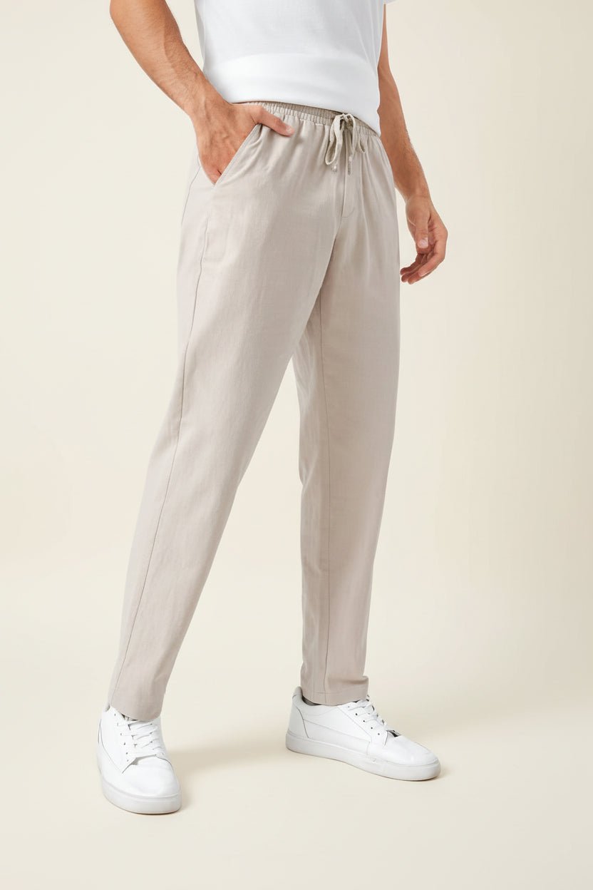 men s slim fit linen trousers milford beige 67 men s slim fit linen trousers milford beige 67
