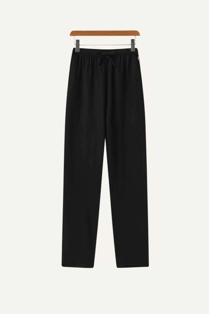 men s slim fit linen trousers milford black 1 men s slim fit linen trousers milford black 1