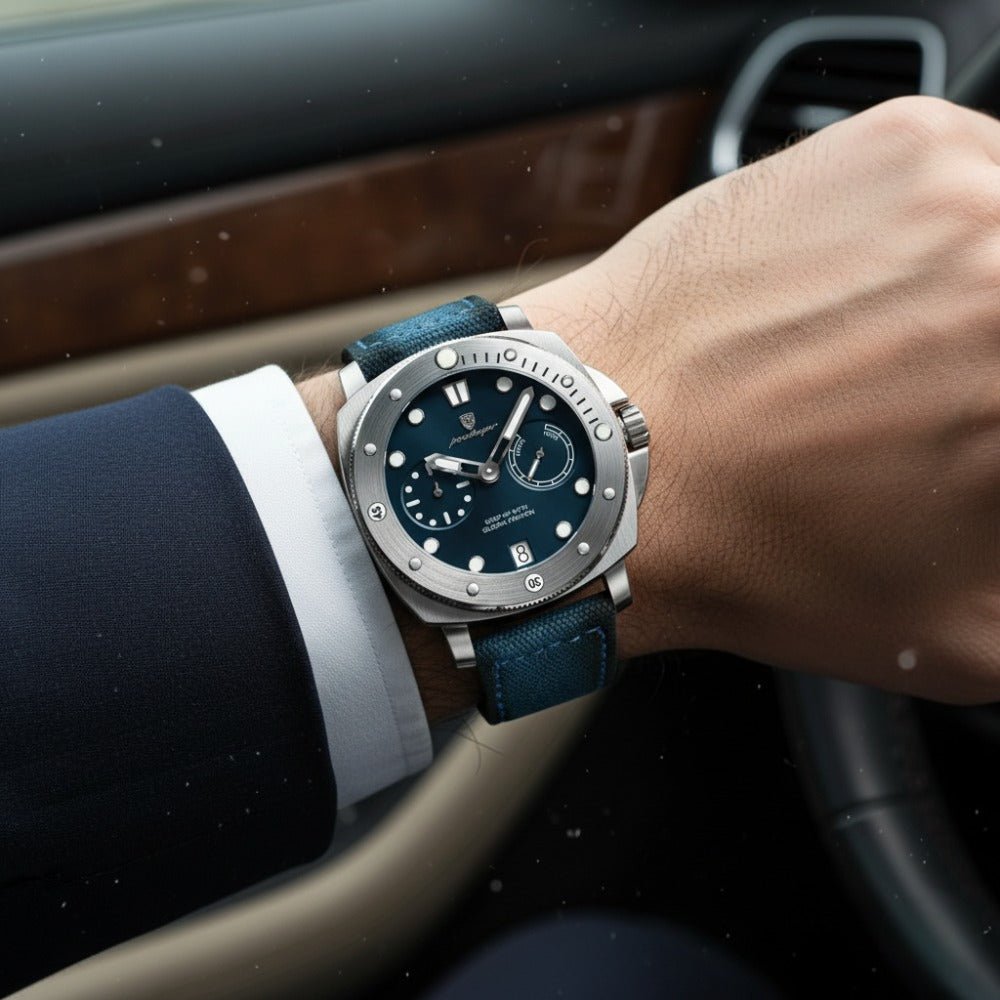 mens luxury military watch heritage blue 2 mens luxury military watch heritage blue 2