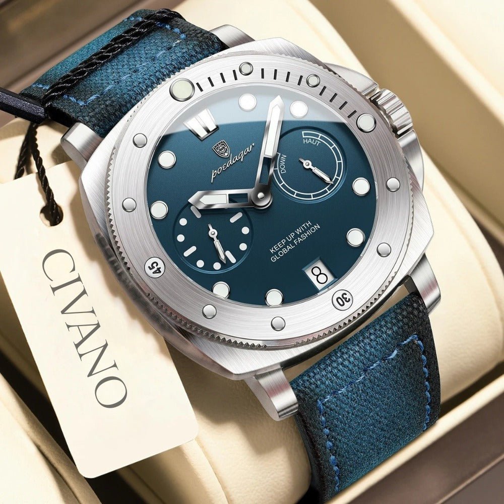 mens luxury military watch heritage blue 4 mens luxury military watch heritage blue 4
