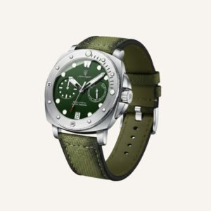 mens luxury military watch heritage green