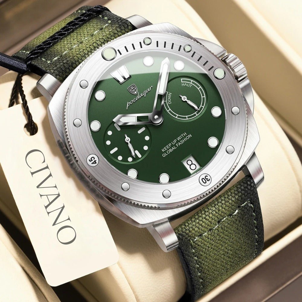 mens luxury military watch heritage green 4 mens luxury military watch heritage green 4