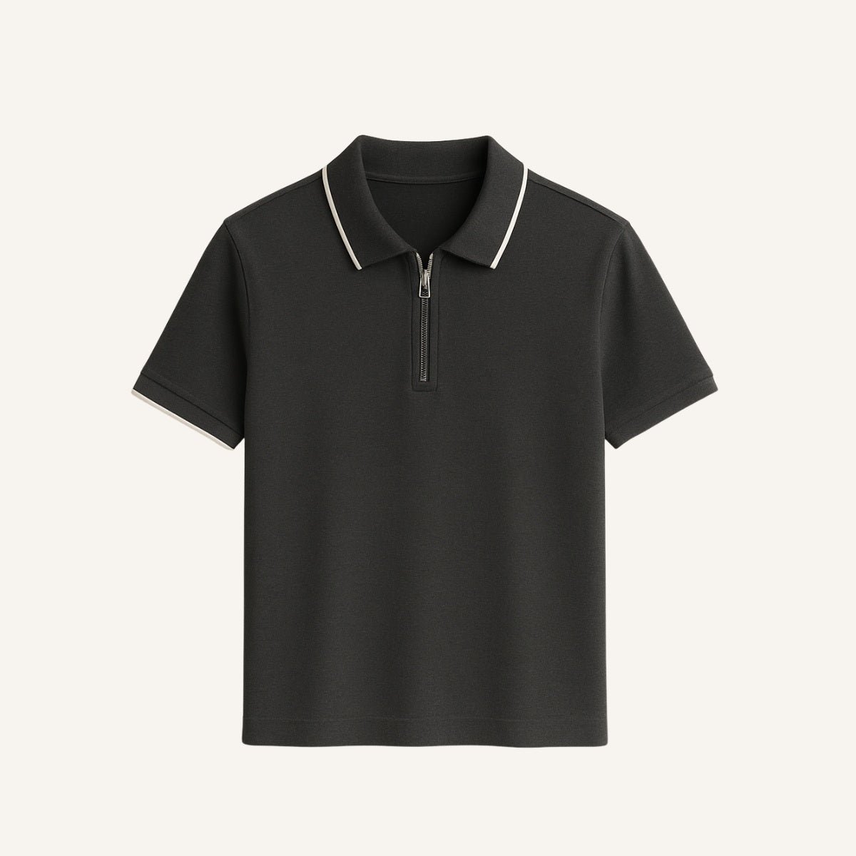 mens quarterzip polo manttan black mens quarterzip polo manttan black
