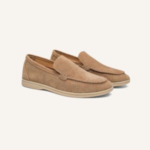 mens suede loafer ardeni caramel