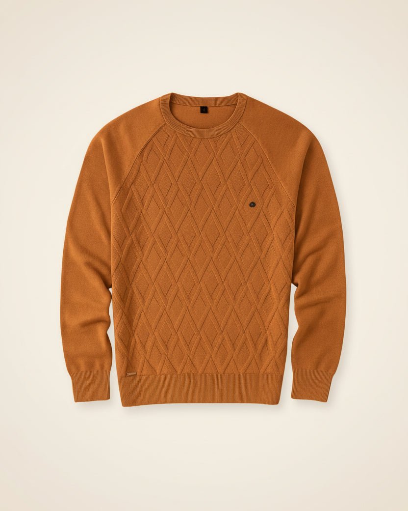 mens sweater pesson classic brown mens sweater pesson classic brown