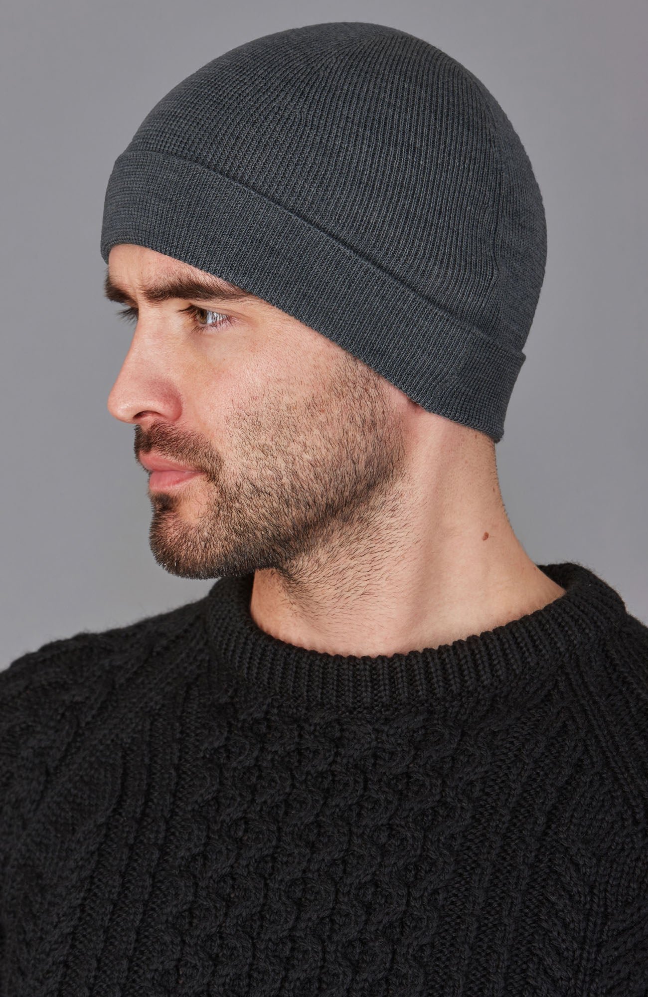 ps 8111 charcoal model unisex lightweight merino activewear beanie 1 ps 8111 charcoal model unisex lightweight merino activewear beanie 1