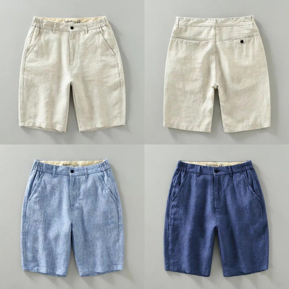 short masculino 100 linho old money parissan azul claro short masculino 100 linho old money parissan azul claro