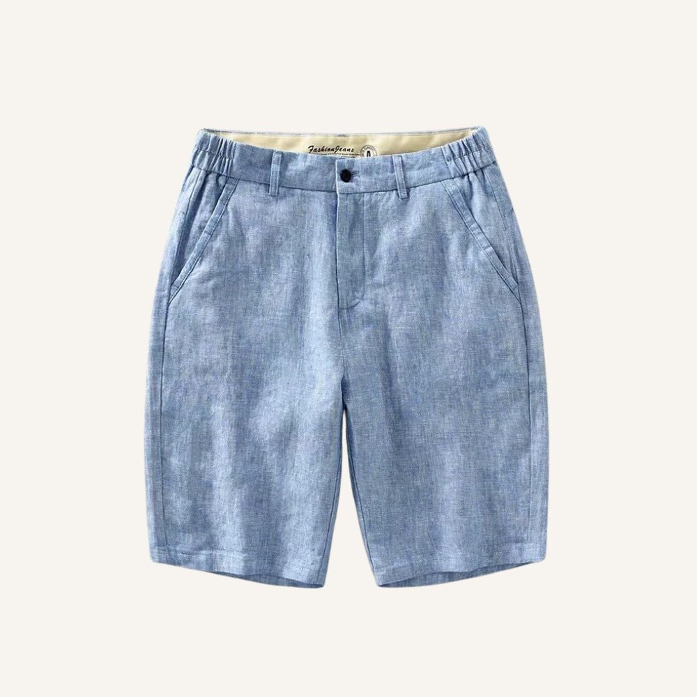 short masculino 100 linho old money parissan azul claro 1 short masculino 100 linho old money parissan azul claro 1