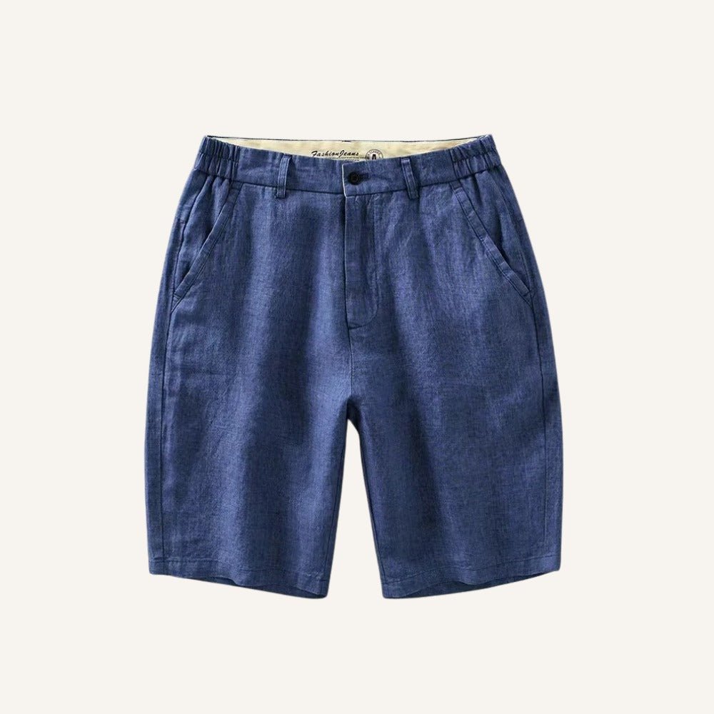 short masculino 100 linho old money parissan azul marinho short masculino 100 linho old money parissan azul marinho