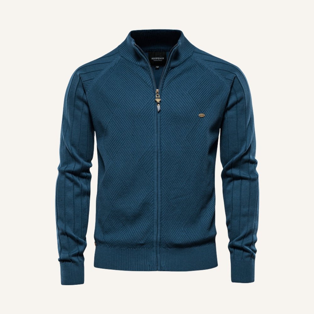 sueter masculino com ziper pesson arno azul ciano sueter masculino com ziper pesson arno azul ciano