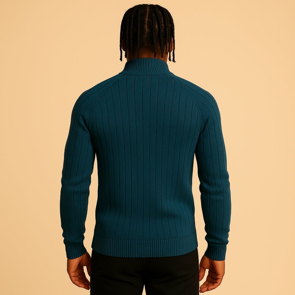 sueter masculino com ziper pesson arno azul ciano 2 sueter masculino com ziper pesson arno azul ciano 2