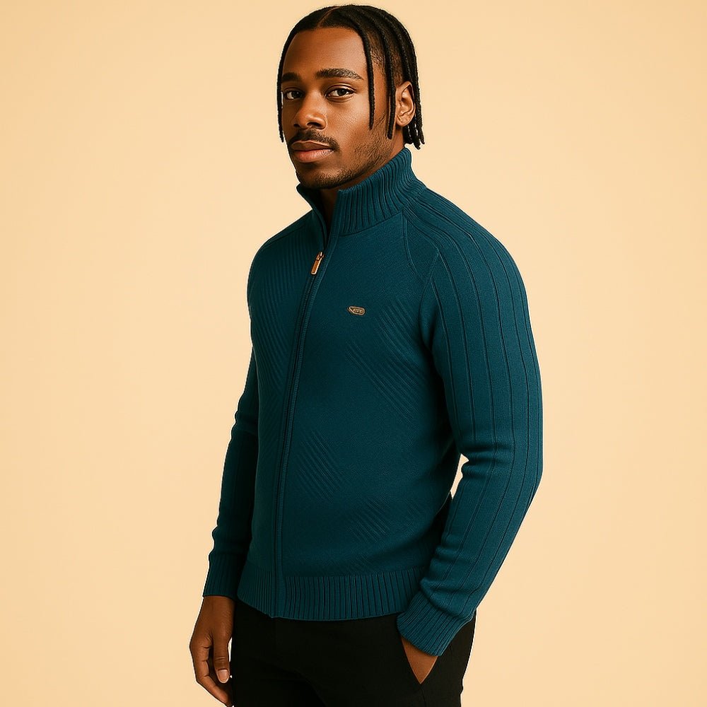 sueter masculino com ziper pesson arno azul ciano 3 sueter masculino com ziper pesson arno azul ciano 3