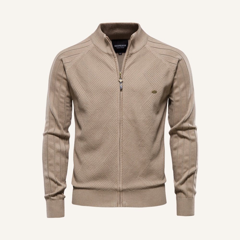sueter masculino com ziper pesson arno bege sueter masculino com ziper pesson arno bege
