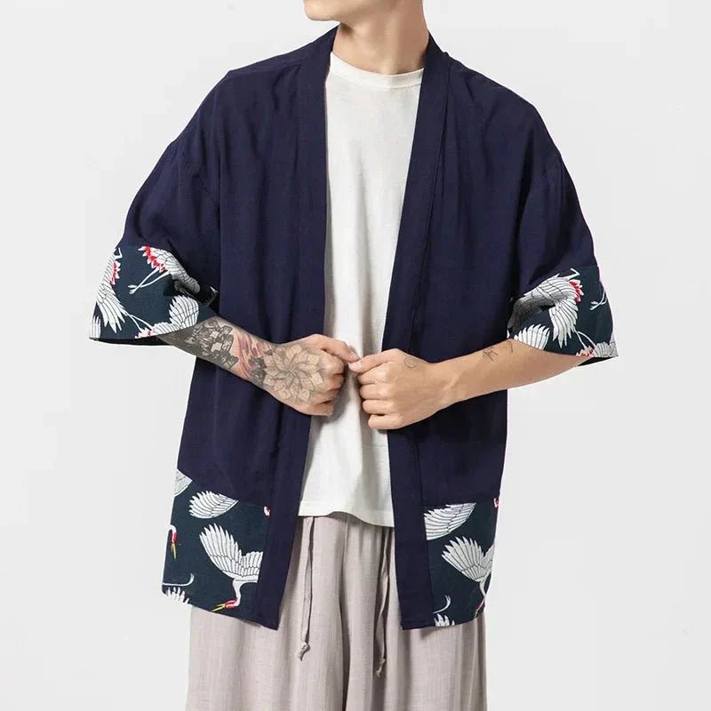 kawaiies plushies plush softtoy japanese themed minimalist crane mens kimono jacket apparel 697411 kawaiies plushies plush softtoy japanese themed minimalist crane mens kimono jacket apparel 697411