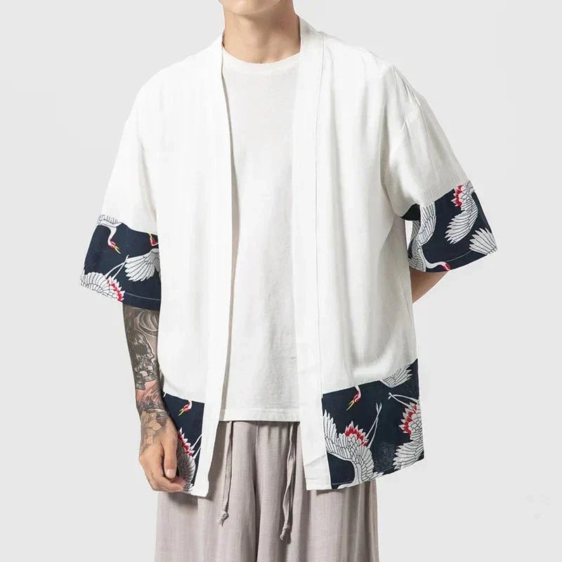 kawaiies plushies plush softtoy japanese themed minimalist crane mens kimono jacket apparel 725559 kawaiies plushies plush softtoy japanese themed minimalist crane mens kimono jacket apparel 725559